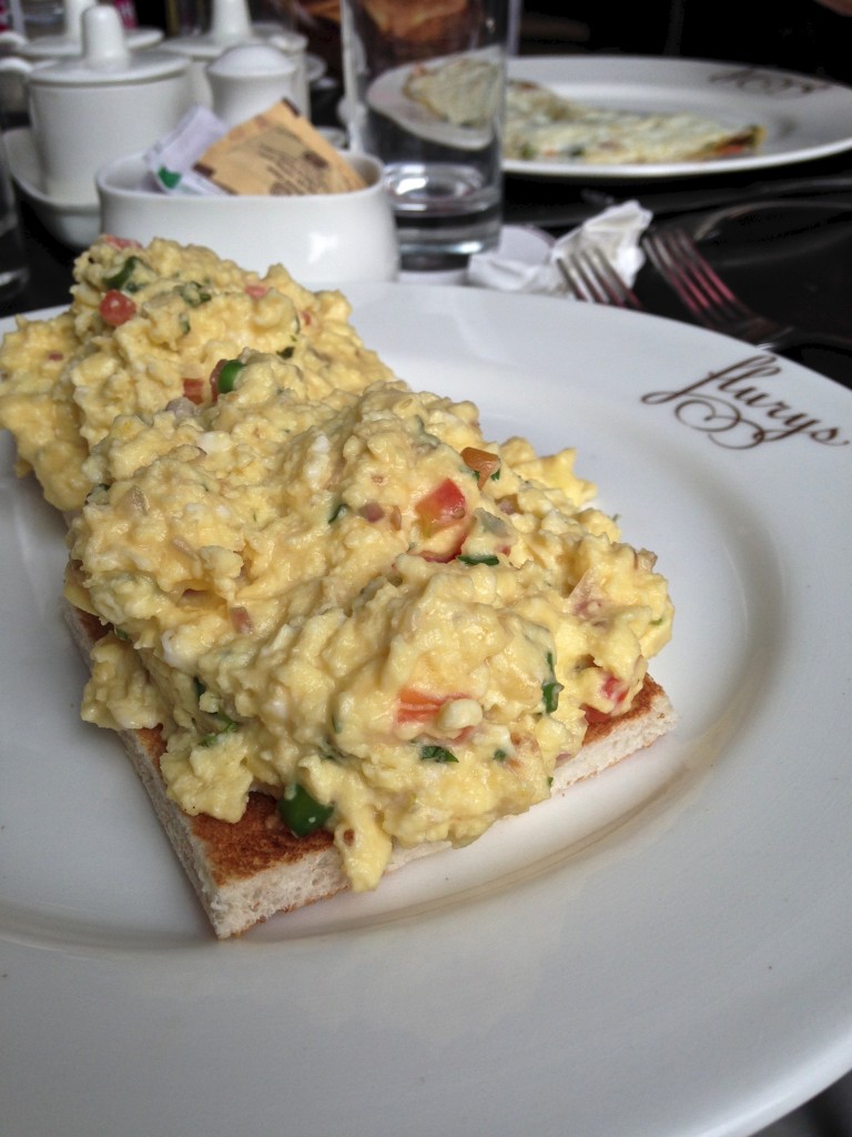 Masala Egg Scramble at Flury's