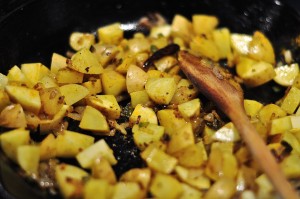 Potatoes for Aloo Posto